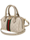 Ophidia GG Mini Top Canvas Tote Bag Beige - GUCCI - BALAAN 3