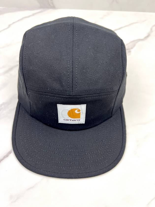 SS24 Men's WIP Backlay Cotton Cap Hat Black I016607 89XX - CARHARTT - BALAAN 6