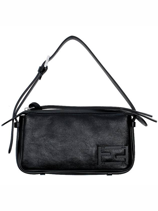 Simply Mini Leather Shoulder Bag Black - FENDI - BALAAN 4