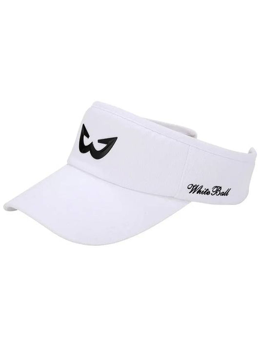 Golf Wear Simple Golf Sun Cap WB21SUMC04WH White - WHITEBALL - BALAAN 2