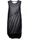 Bubble Knit Sleeveless Midi Dress Black - HELMUT LANG - BALAAN 2