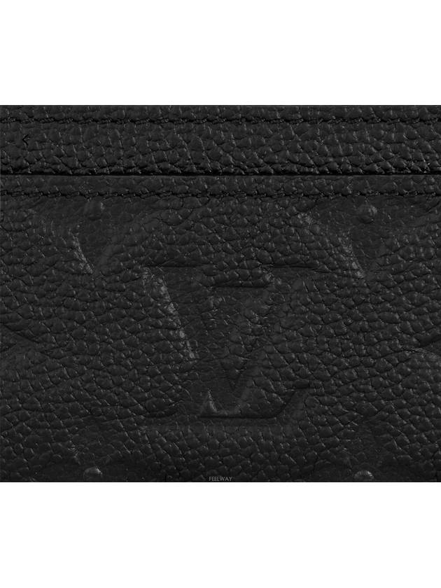 LV Charm Monogram Empreinte Leather Card Wallet Black - LOUIS VUITTON - BALAAN 7