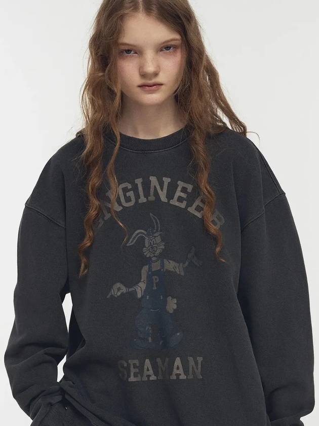 Engineer Hoppy Pigment Sweatshirt Smoke Black - CPGN STUDIO - BALAAN 3