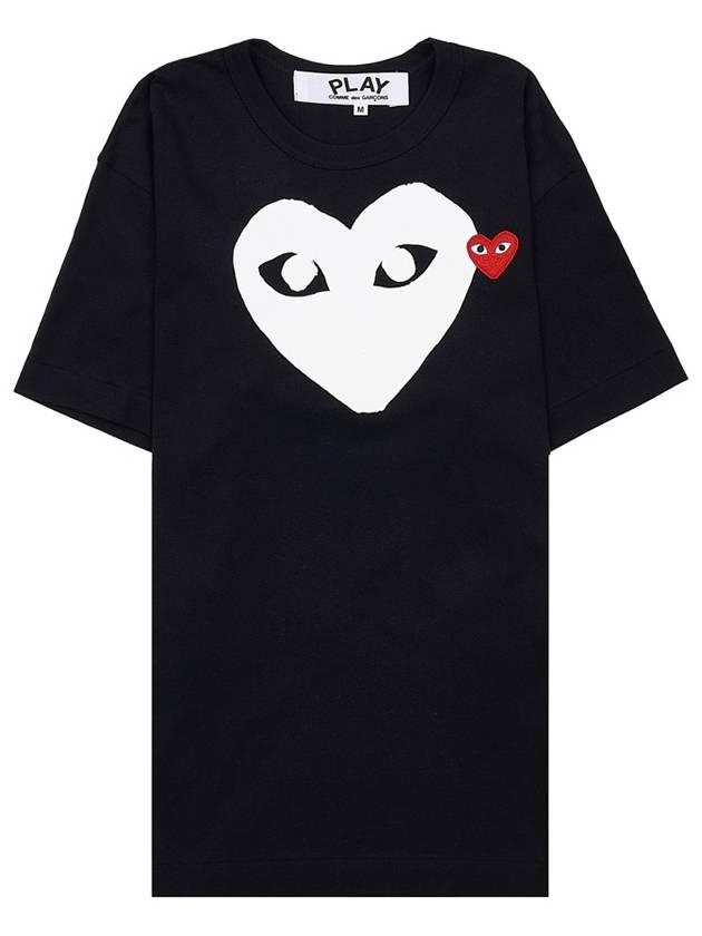 Men's Heart Short Sleeve T-Shirt AZ T116 051 BLACK - COMME DES GARCONS - BALAAN 9