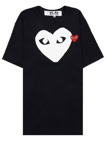 Men's Heart Short Sleeve T-Shirt AZ T116 051 BLACK - COMME DES GARCONS - BALAAN 1