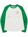 LaLa Raglan Long Sleeve T-Shirt Green - LALA SMILE - BALAAN 4