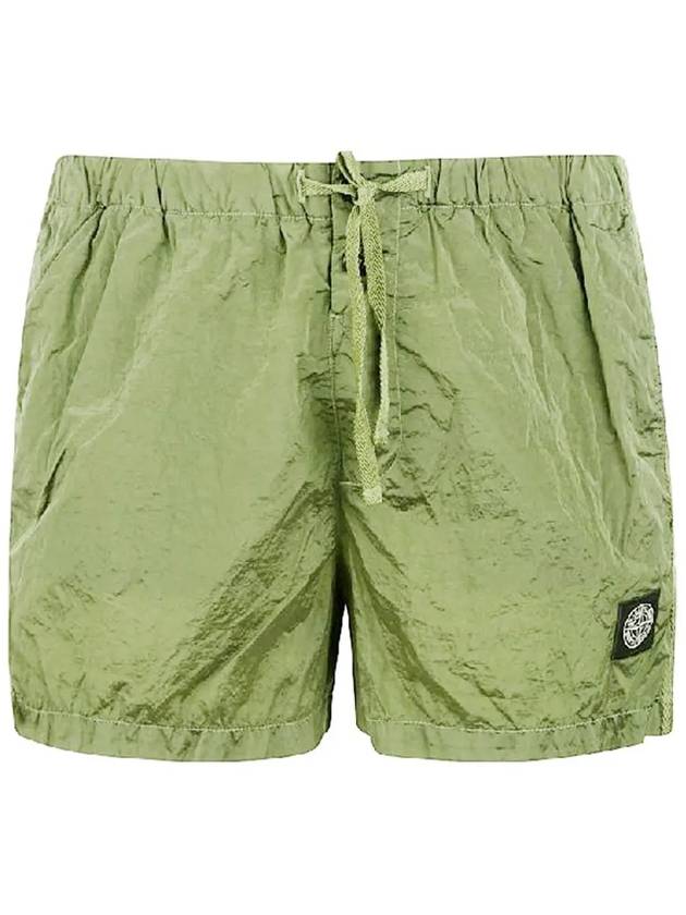 Wappen Patch Nylon Metal Swim Shorts Light Green - STONE ISLAND - BALAAN 2