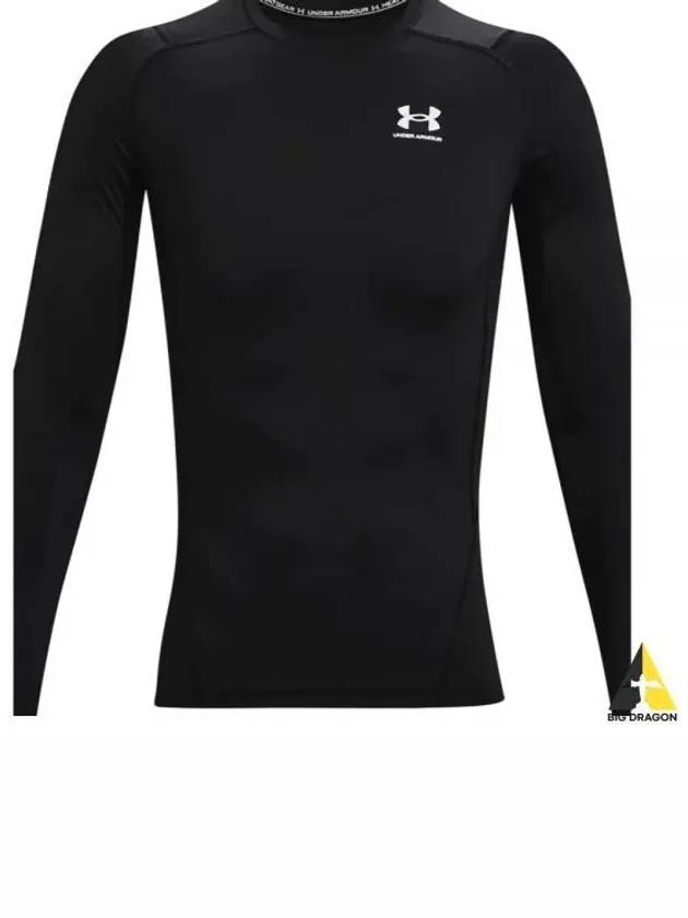 Men's Heat Gear Compression Long Sleeve T-Shirt Black - UNDER ARMOUR - BALAAN 2