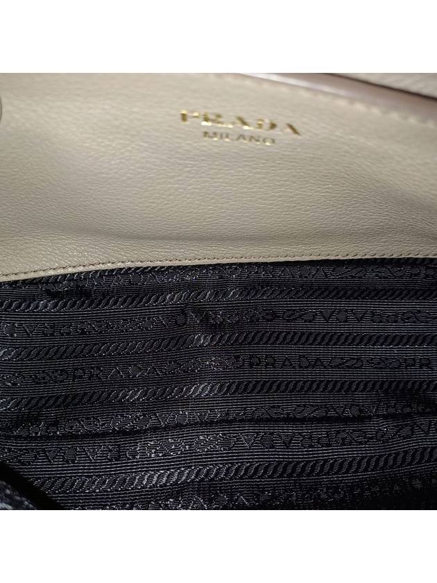 Women s 1BD163 Gray Vitello Phoenix Gold Logo Cross Bag - PRADA - BALAAN 10