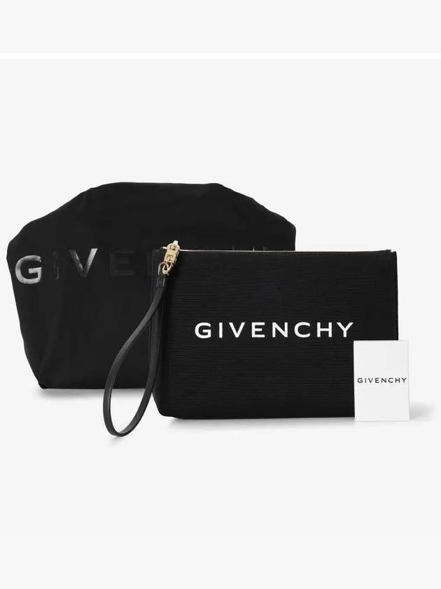 Logo Print Large Pouch Bag Black - GIVENCHY - BALAAN 5