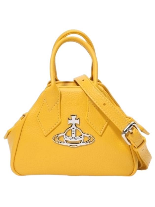 Logo Mini Yasmin Tote Bag Yellow - VIVIENNE WESTWOOD - BALAAN 2