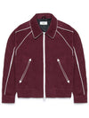 PIPED BLOUSON JACKET CORDUROY BURGUNDY - ROLLING STUDIOS - BALAAN 1