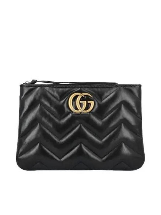 GG Marmont Clutch Bag Black - GUCCI - BALAAN 1