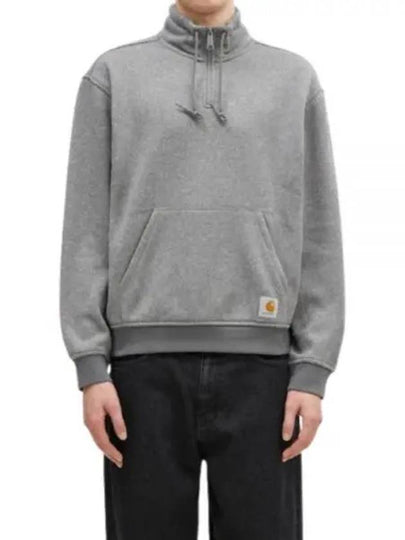 Luther Half Zip Up Sweatshirt Grey - CARHARTT WIP - BALAAN 2