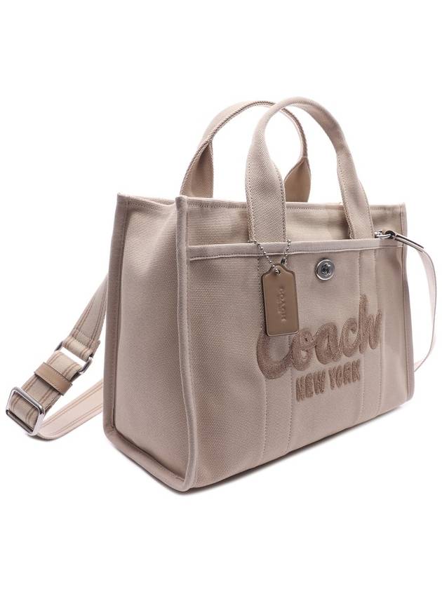 Logo Cargo Canvas Tote Bag Ivory - COACH - BALAAN 4