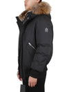 Dixon Nordic Tech Down Natural Fur Bomber Jacket Black - MACKAGE - 4