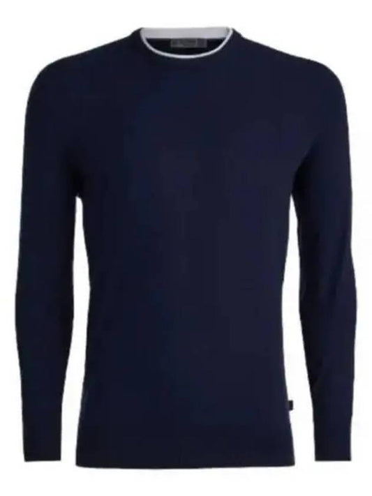 Knit MERINO WOOL BLEND CREWNECK SWEATER G4MA23S300 TWLT Men's Merino Wool Blend Crew Neck Sweater - G/FORE - BALAAN 2