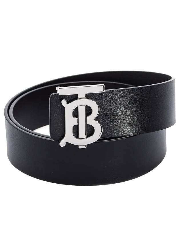 Men's TB Reversible Monogram Leather Belt - BURBERRY - BALAAN.