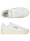 Dallas White Tab Leather Low Top Sneakers White - AUTRY - BALAAN 3