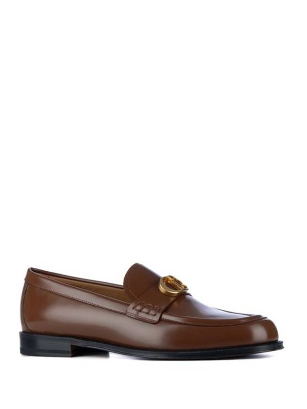 Granville CD Logo Leather Loafers Middle Brown - DIOR - BALAAN 3