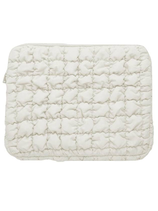 Quilted Laptop Clutch Bag Offwhite - COS - BALAAN 1