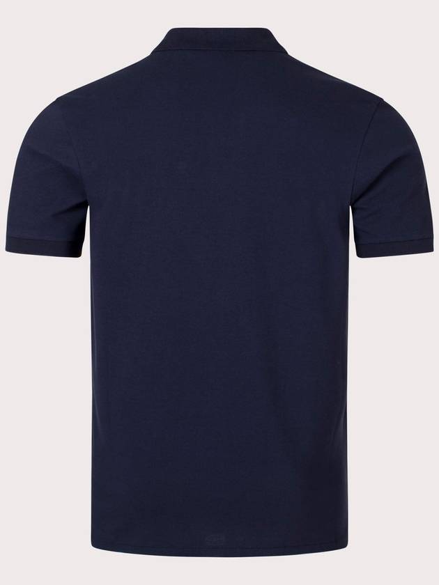 Regular Fit Zebra Logo Short Sleeve Polo Shirt Navy - PAUL SMITH - BALAAN 4