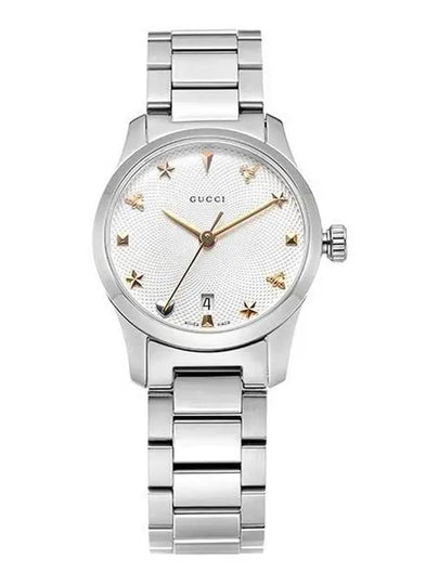 Steel G Timeless 27mm Watch Silver - GUCCI - BALAAN 2