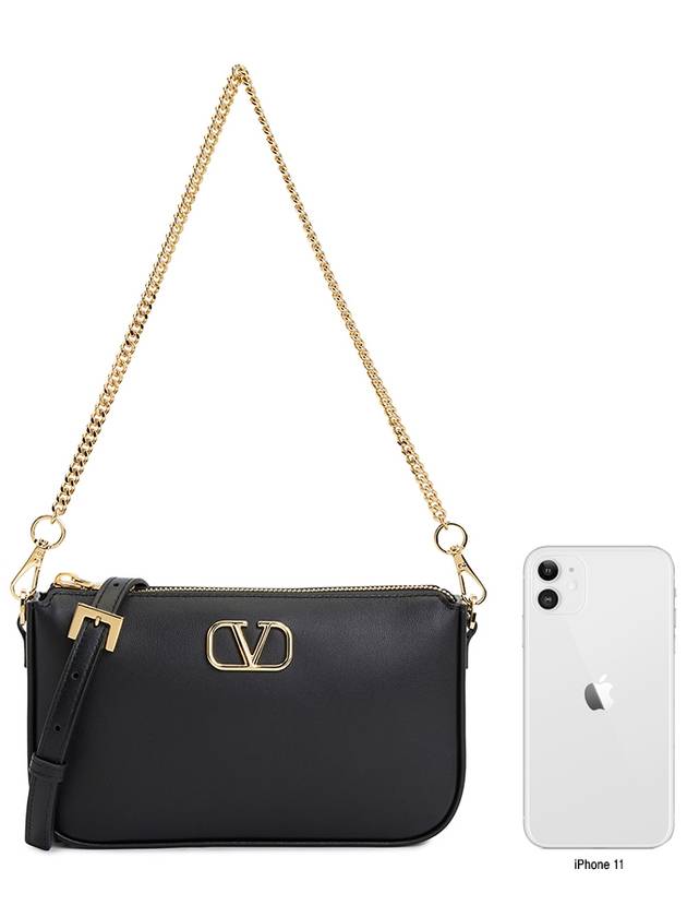 V Logo Signature Women's Chain Cross Bag P0AA9MIM 0NO - VALENTINO - BALAAN 9