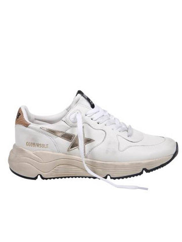 Running Sole Sports Low Top Sneakers Gold White - GOLDEN GOOSE - BALAAN 1