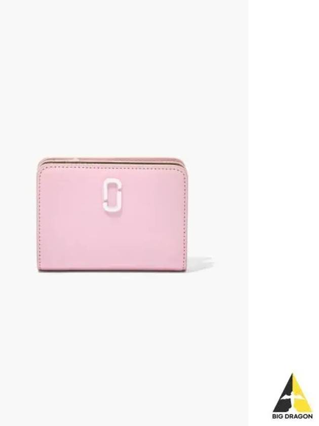 Leather J Marc Slg The Mini Compact Wallet Bubblegum MBACA23001PIX - MARC JACOBS - BALAAN 1