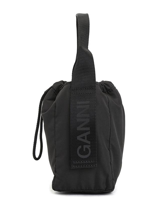 Tech Logo Bucket Bag Black - GANNI - BALAAN 3