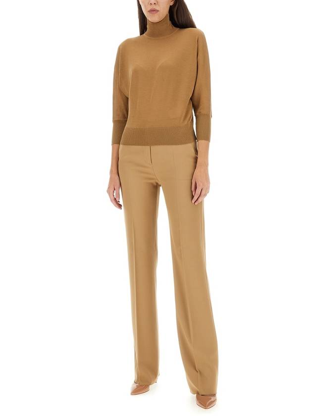 Women's Talea Virgin Wool Turtleneck Brown - MAX MARA - BALAAN 3