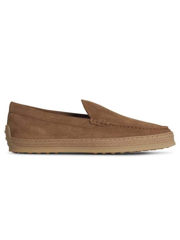 Men's Suede Slip-ons Loafers Beige - TOD'S - BALAAN 2