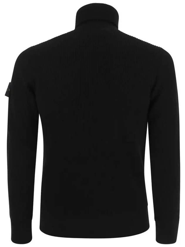 Men's Logo Patch Turtleneck Black - STONE ISLAND - BALAAN 4