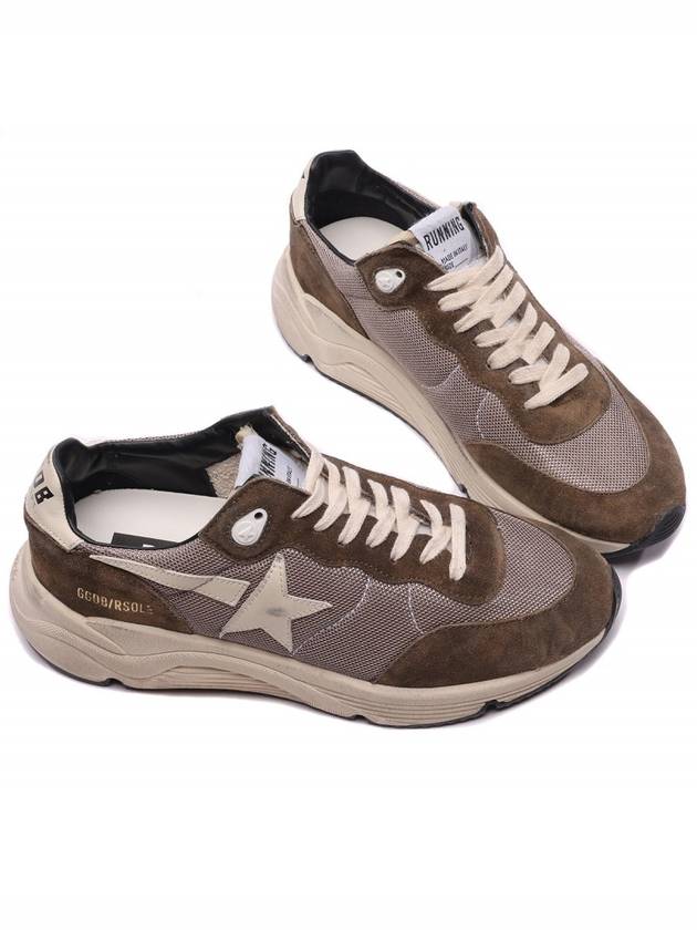 Running Sole Mesh Low Top Sneakers Olive Green - GOLDEN GOOSE - BALAAN 6