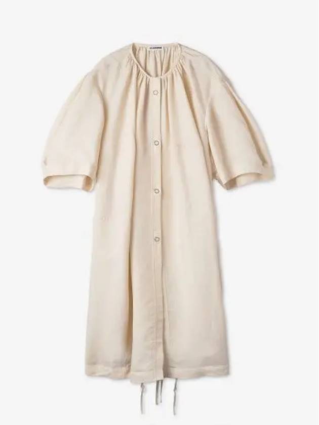 Oversized Fit Sports Single Coat Ivory - JIL SANDER - BALAAN 2