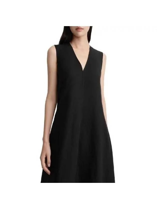 Toteme Fluid V neck One Piece 242WRD2193FB0159001 BLACK - TOTEME - BALAAN 5