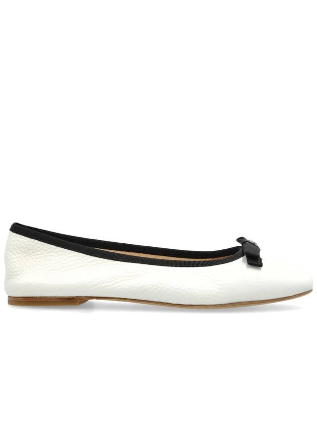 Casadei Leather Ballet Flats, Women's, Cream - CASADEI - BALAAN 1