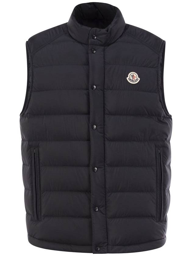 Logo Down Vest Navy - MONCLER - BALAAN 2