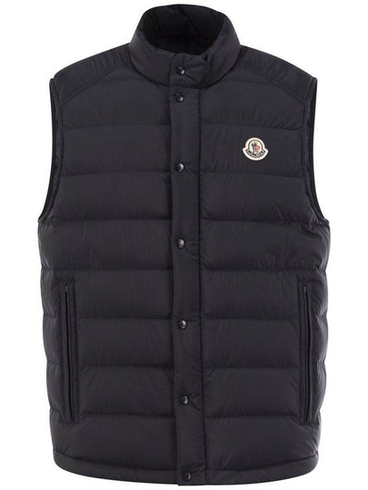 Logo Down Vest Navy - MONCLER - BALAAN 2