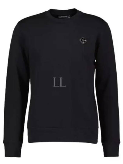 Throw Patch Crew Neck Sweater Black - J.LINDEBERG - BALAAN 2