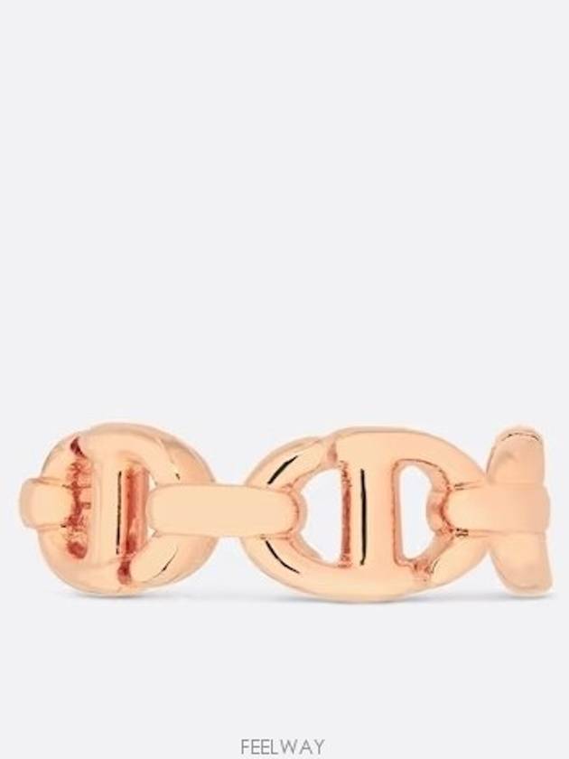 CD Navy Metal Ring Pink Gold - DIOR - BALAAN 5