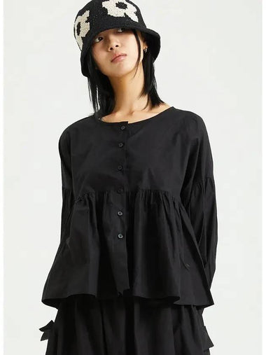 Women's Puff Volume Blouse Black - RAWMANTICS - BALAAN 1