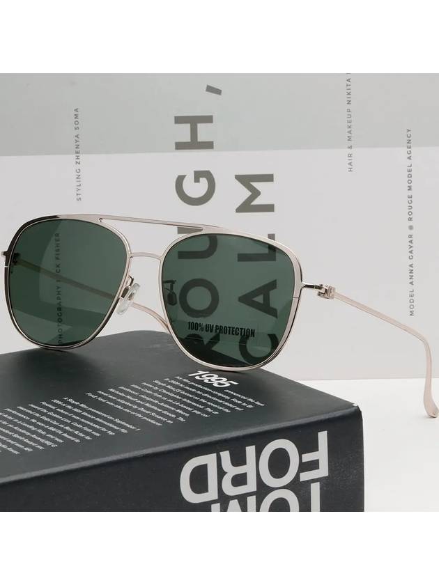 Eyewear Asian Fit Pilot Sunglasses Green - BALLY - BALAAN 5