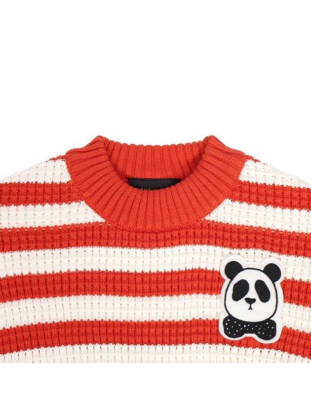 Panda 2312010342 RED Kids Knit Sweater Relaxed Fit - MINI RODINI - BALAAN 3