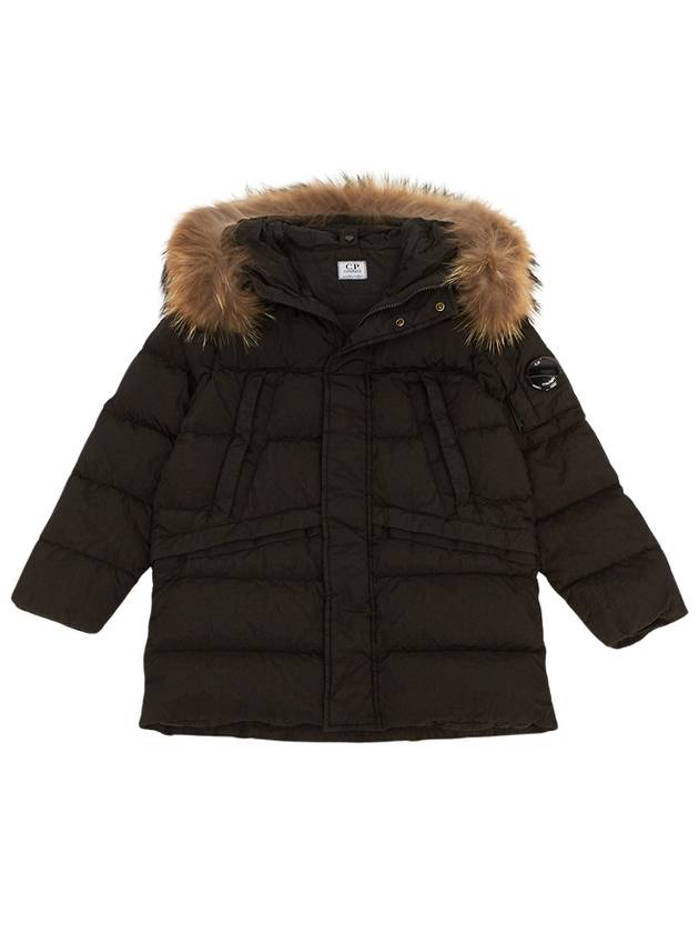 Kids U16 M.T.T.N. Goggle Down Parka Black - CP COMPANY - BALAAN 3