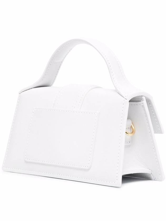 Le Bambino Gold Hardware Logo Mini Tote Bag White - JACQUEMUS - BALAAN 7