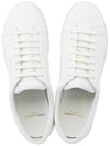 Men's Andy Leather Low Top Sneakers White - SAINT LAURENT - BALAAN 3