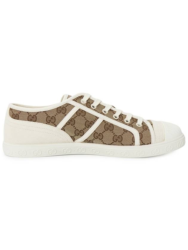 GG Low Top Sneakers Beige Ebony - GUCCI - BALAAN 5