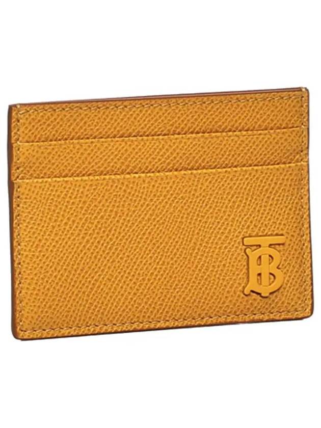 TB Grainy Leather Card Wallet Marigold - BURBERRY - BALAAN 5